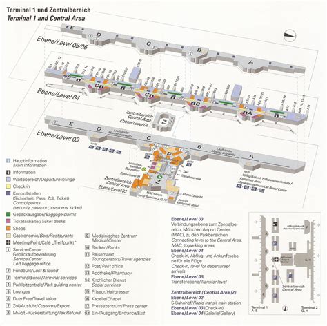 Munich Airport (MUC) Terminal 1 map - 2004 | From the Munich… | Flickr