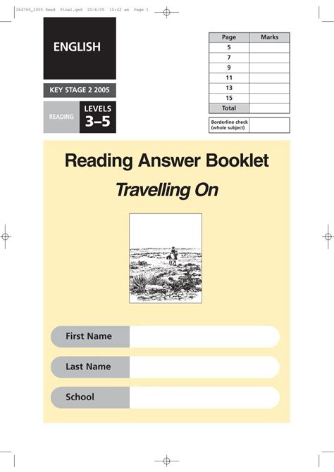 Reading Answer Booklet - Emaths