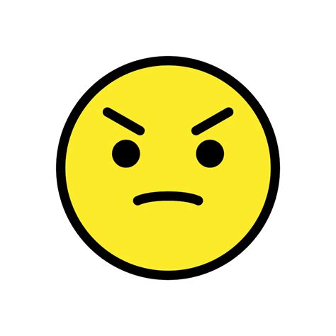 Angry face emoji clipart. Free download transparent .PNG | Creazilla