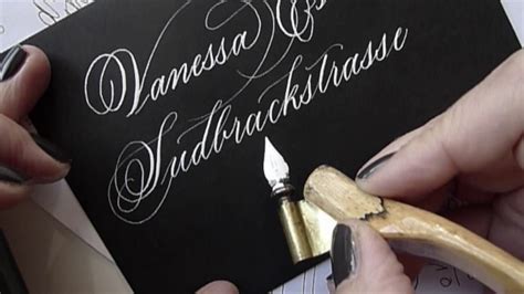 Envelope calligraphy - YouTube