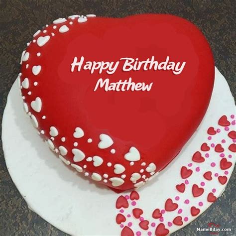 Happy Birthday Matthew Images of Cakes, Cards, Wishes