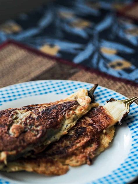 Vegetarian Filipino Eggplant Omelet (Tortang Talong Recipe)