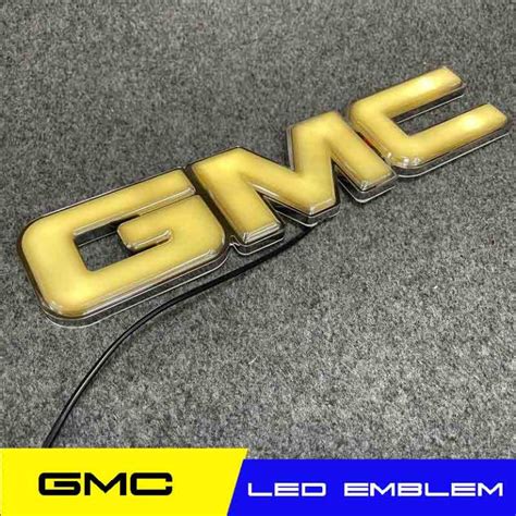 GMC light up emblem illuminated logo » addcarlights