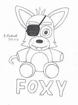 Foxy Plushie Coloring Pages sketch template