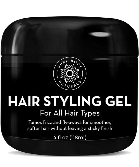 Buy Hair Gel for Men Medium Hold - Large 4oz - Best Styling Gel for Short, Long, Thin and Curly ...