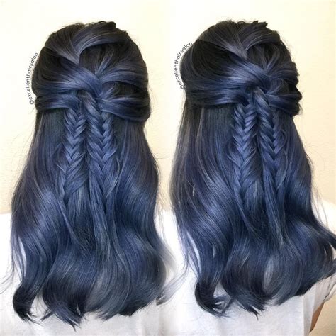 IG: excellenthairsalon | Indigo hair, Hair styles, Hair color streaks