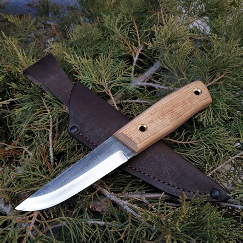 Bushcraft full tang knife Scandi. a reliable tool | Etsy