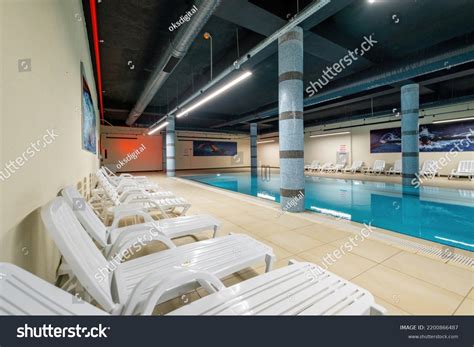 Indoor Swimming Pool Apartment Complex Stock Photo 2200866487 | Shutterstock