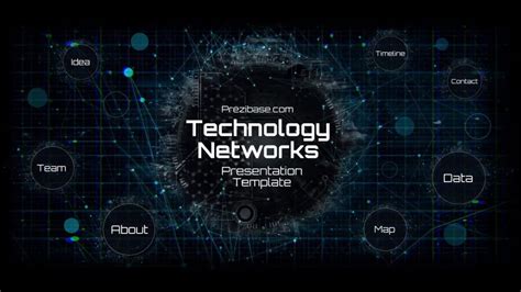 Technology Network Presentation Template | Prezibase in Powerpoint ...