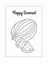Watermelon Coloring Pages – Printable FREE sketch template