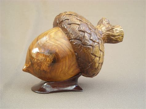 Carved Acorn Hand Carved Acorn Acorn Decoration by JustinGordon