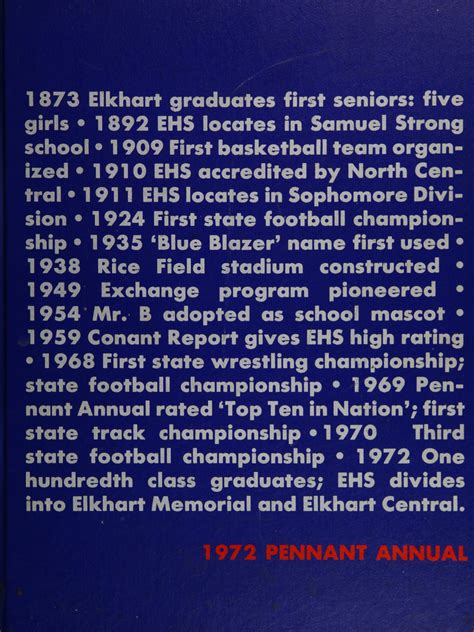 1972 yearbook from Elkhart High School (thru 1972) from Elkhart ...