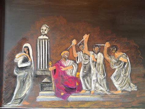 Julius Caesar Assassination Painting at PaintingValley.com | Explore ...