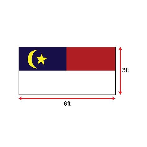 Bendera Melaka (Polyester) 3 x 6ft, Hobbies & Toys, Stationery & Craft, Stationery & School ...