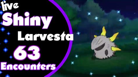 Shiny Larvesta 63 Encounters - YouTube