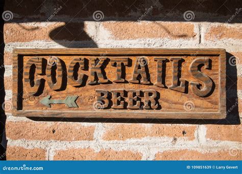 Saloon sign stock image. Image of blank, food, advertising - 109851639