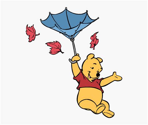 Winnie The Pooh Fall Clip Art Cliparts, HD Png Download - kindpng