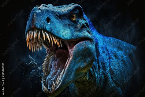 Angry blue Tyrannosaurus rex. T. Rex, Tyrannosaurus rex, Blue roaring tyrannosaurus, and more ...