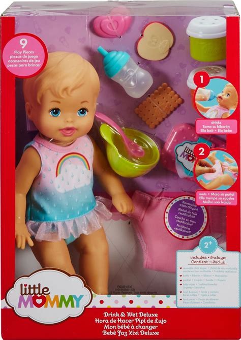 Best Buy: Little Mommy Drink & Wet Deluxe Doll Pink Blue FKD02 | Baby ...