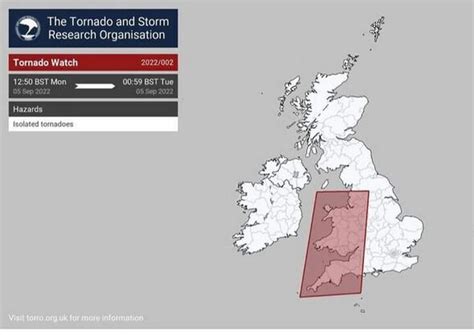 UK weather warning: Tornado fears after Met Office thunderstorm alert ...