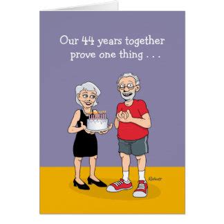 44th Anniversary Cards | Zazzle