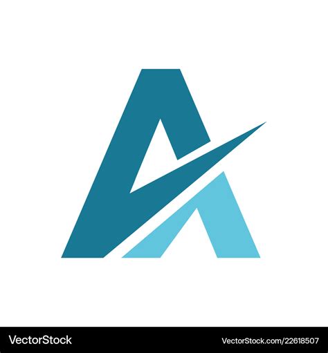 A letter logo Royalty Free Vector Image - VectorStock