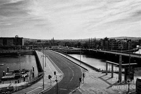 Belfast river lagan bridges the queen elizabeth II bridge and the queen's bridge Photograph by ...