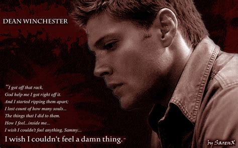 Dean Winchester Sad Quotes. QuotesGram