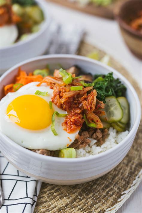 Korean Rice Bowl with Kimchi • Brittany Stager