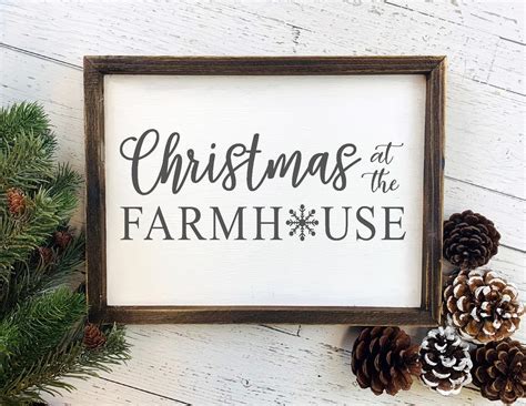 Farmhouse Christmas SVG Christmas Sign Farm Rustic Kitchen - Etsy ...