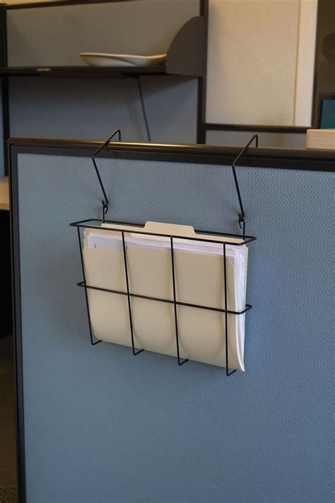 13”w Single Pocket Steel Wire File Holder for Hanging or Wall Mounting ...