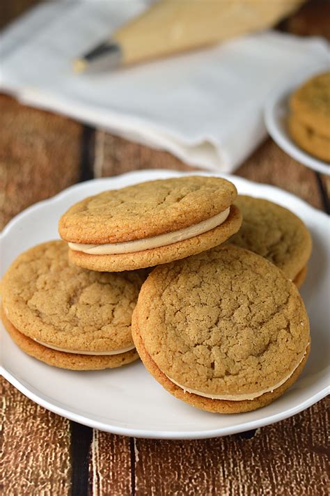 Peanut butter sandwich cookies - Friday is Cake Night