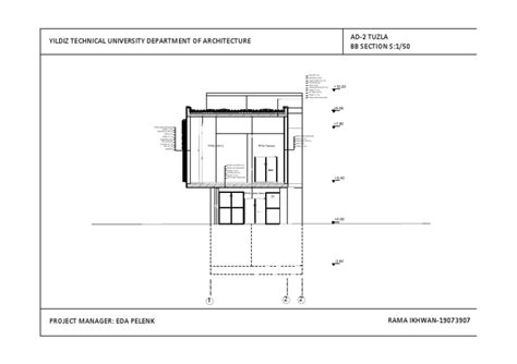 Building Section Detail for AD-2 Tuzla Project Depicting Foundation ...