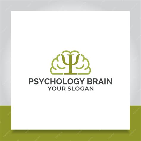 Premium Vector | Brain and psychology logo design illustration