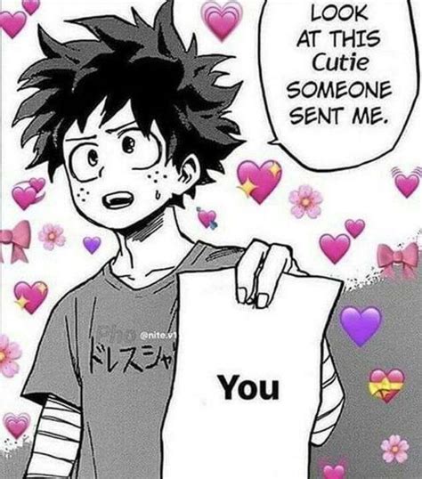 Pin by Gabriela Herra on Bnha | Anime, Cute love memes, Anime reaction images