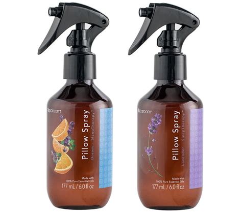 SpaRoom Set of Two Dream Sleep Therapy Pillow Sprays - QVC.com | Essential oil spray, Spray ...