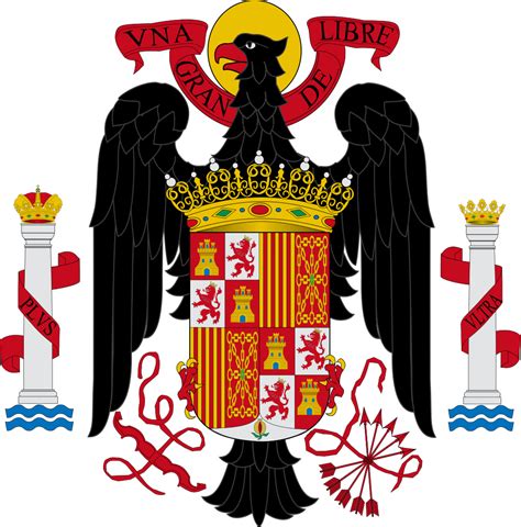 Coat of Arms of Francoist Spain from 1945-1977 : r/heraldry