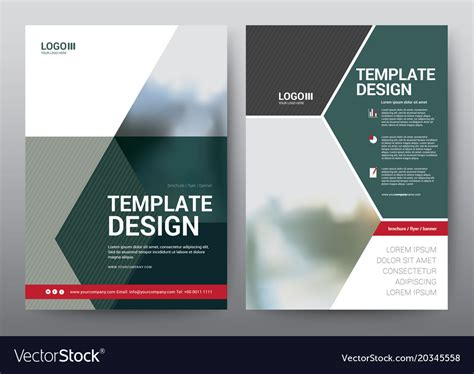 Layout template for brochure poster leaflet Vector Image