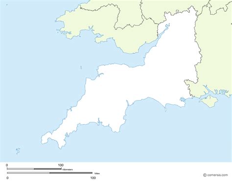 Map Of South West England - Maping Resources