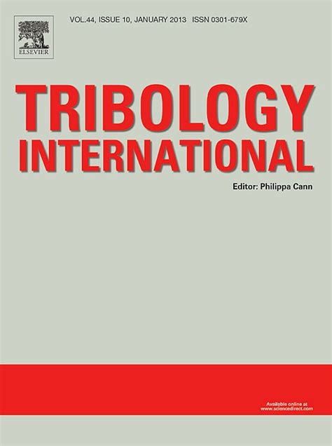 Tribology International - Tribology journals - Tribology Wordwide - ITCeng