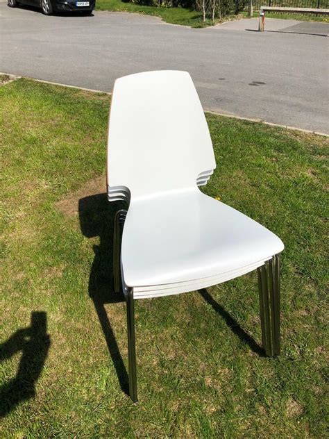 4 x Ikea dining chairs - White | in Huddersfield, West Yorkshire | Gumtree