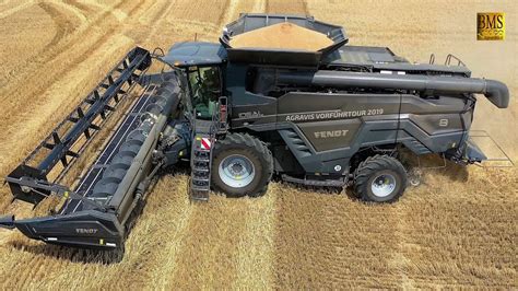 Mähdrescher Fendt IDEAL 8 - 10,7 m on Tour in Germany - new big combine harvester wheat harvest ...