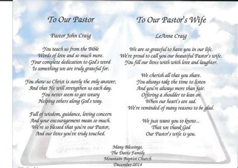 Personalized Double Poems Pastor | Pastor appreciation poems, Pastors ...