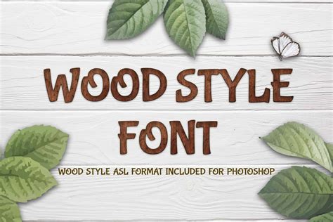 Wood Style Font | Worth to Buy