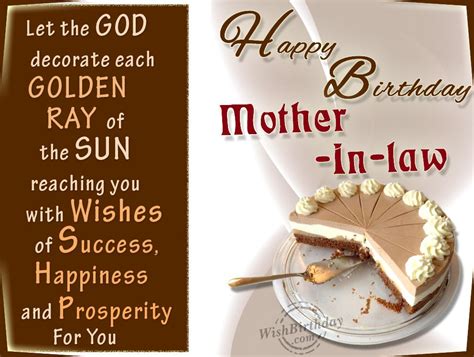 Happy Returns Of The Day To A Sweet Mother-in-law - WishBirthday.com