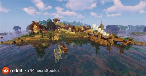 My Finished Swamp Village, Which I've named Codsmire : Minecraftbuilds | Minecraft architecture ...