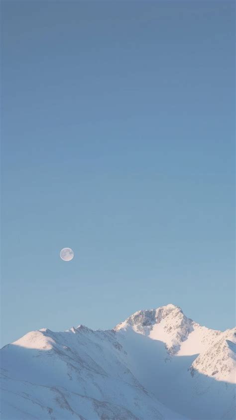 Aesthetic snow covered mountains and | Free Photo - rawpixel