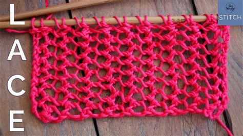 How to knit lace in two easy steps (one-row stitch pattern) So Woolly ...