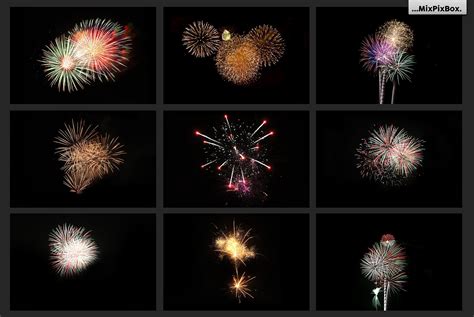 100 Fireworks Overlays (23368) | Textures | Design Bundles