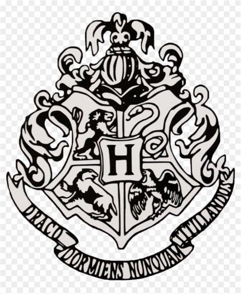 Hufflepuff Crest Black And White, HD Png Download - 1090x1346(#1343107 ...